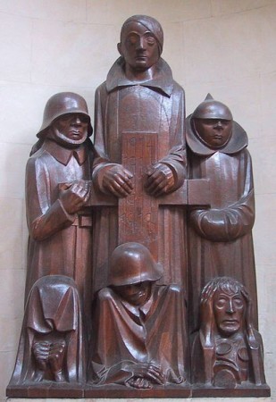Magdeburger Ehrenmal (Magdeburg cenotaph) from Ernst Barlach, 1929. This is currently in the Cathedral of Magdeburg.
