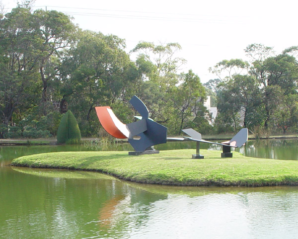 Inge King's Island Sculpture at MacClelland Gallery Sculpture Park, Langwarrin, near Melbourne, Australia