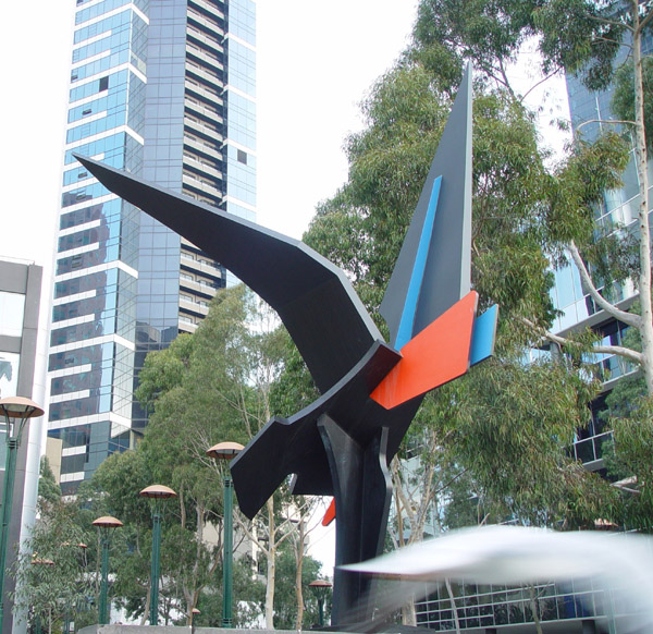 Inge King's Shearwater sculpture at Southbank, Melbourne, Australia